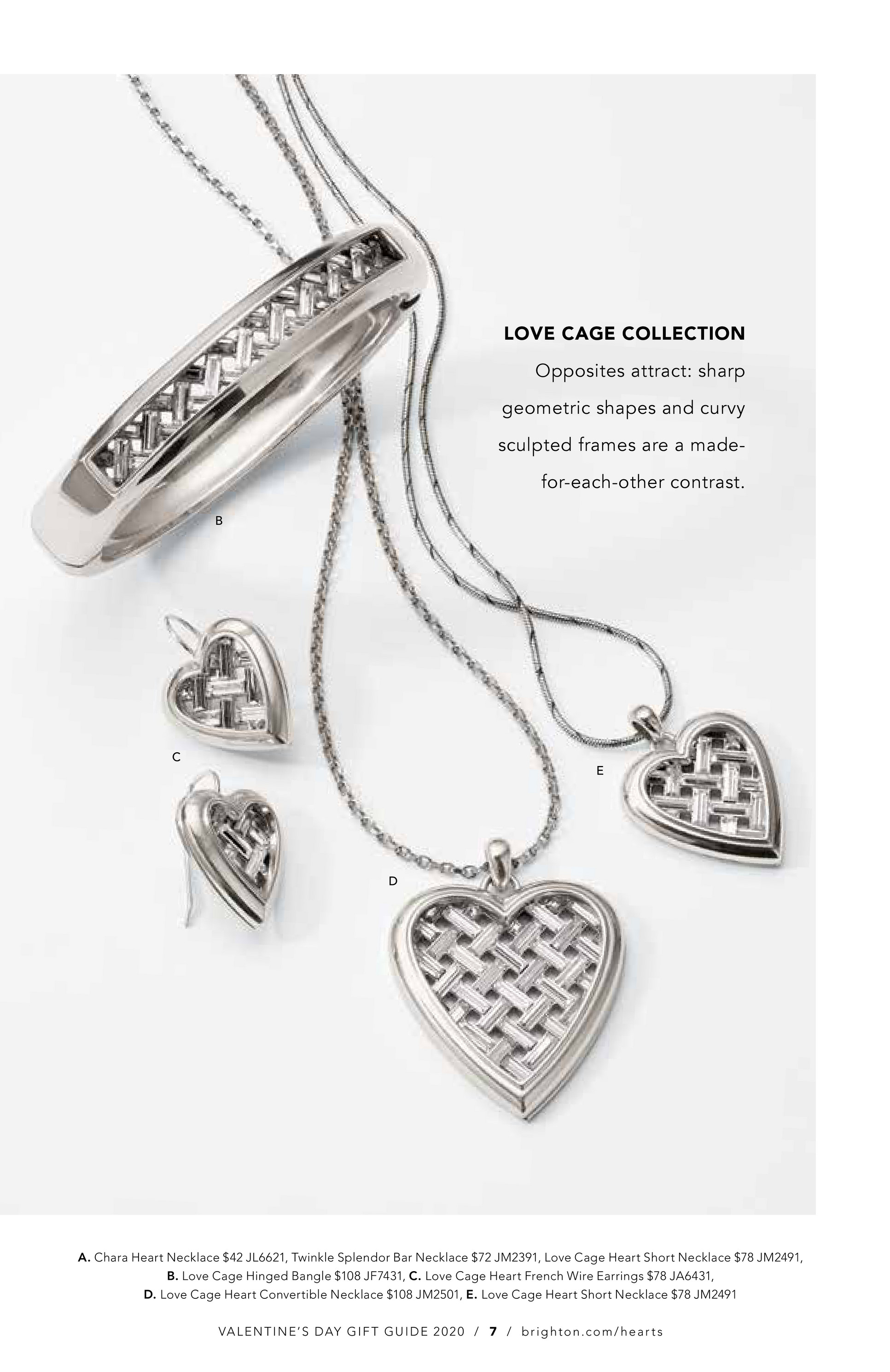 i♥ Mosaic Heart Two Tone Necklace - Brighton
