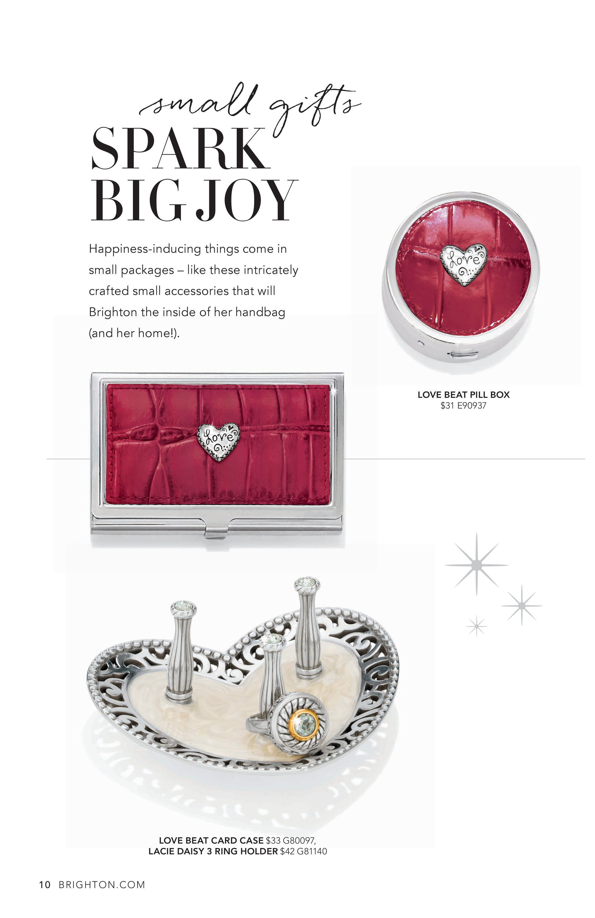 「MIS SECRETITOS TREASURES OF THE HEART」 Brighton - Hearts Gift Guide - Brighton Vintage Heart Amulet