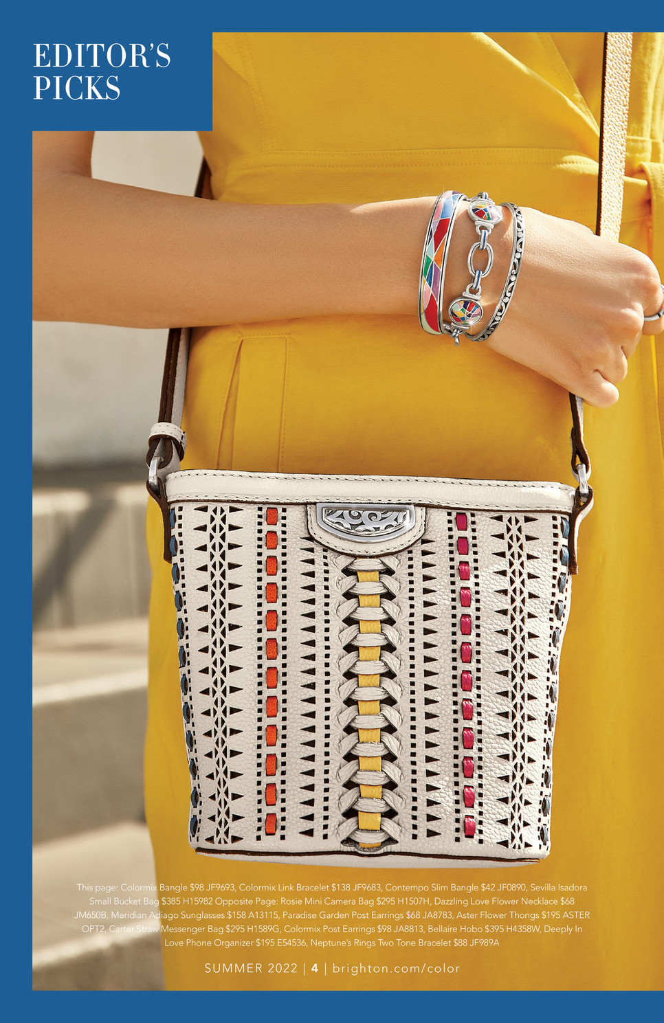 ●Fallett● Resort Big Cross Bag Ivory FA2201EC01IV Brighton - Sun Kissed Summer 2022 - Brighton Clarette Flap