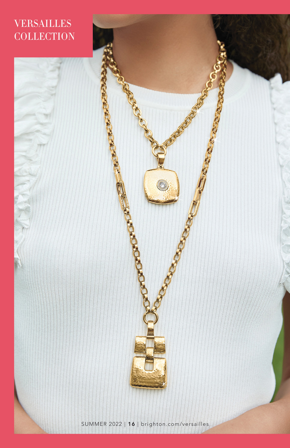 Brighton Sun Kissed Summer 2022 Brighton Suisses Necklace Brushed Gold