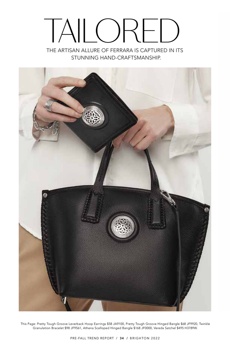 Brighton - October Mailer - Daniela Hand Held Tote - H43573