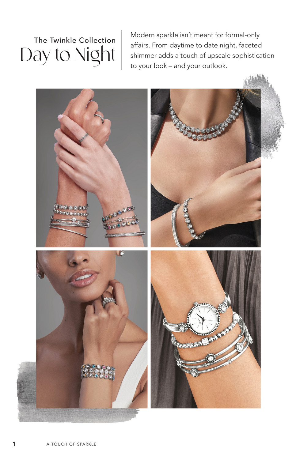 Brighton Crystal City Watch - Style W10481 - Timeless Elegance New Battery Brighton Crystal City Watch - Style W10481 - Timeless  main image 2