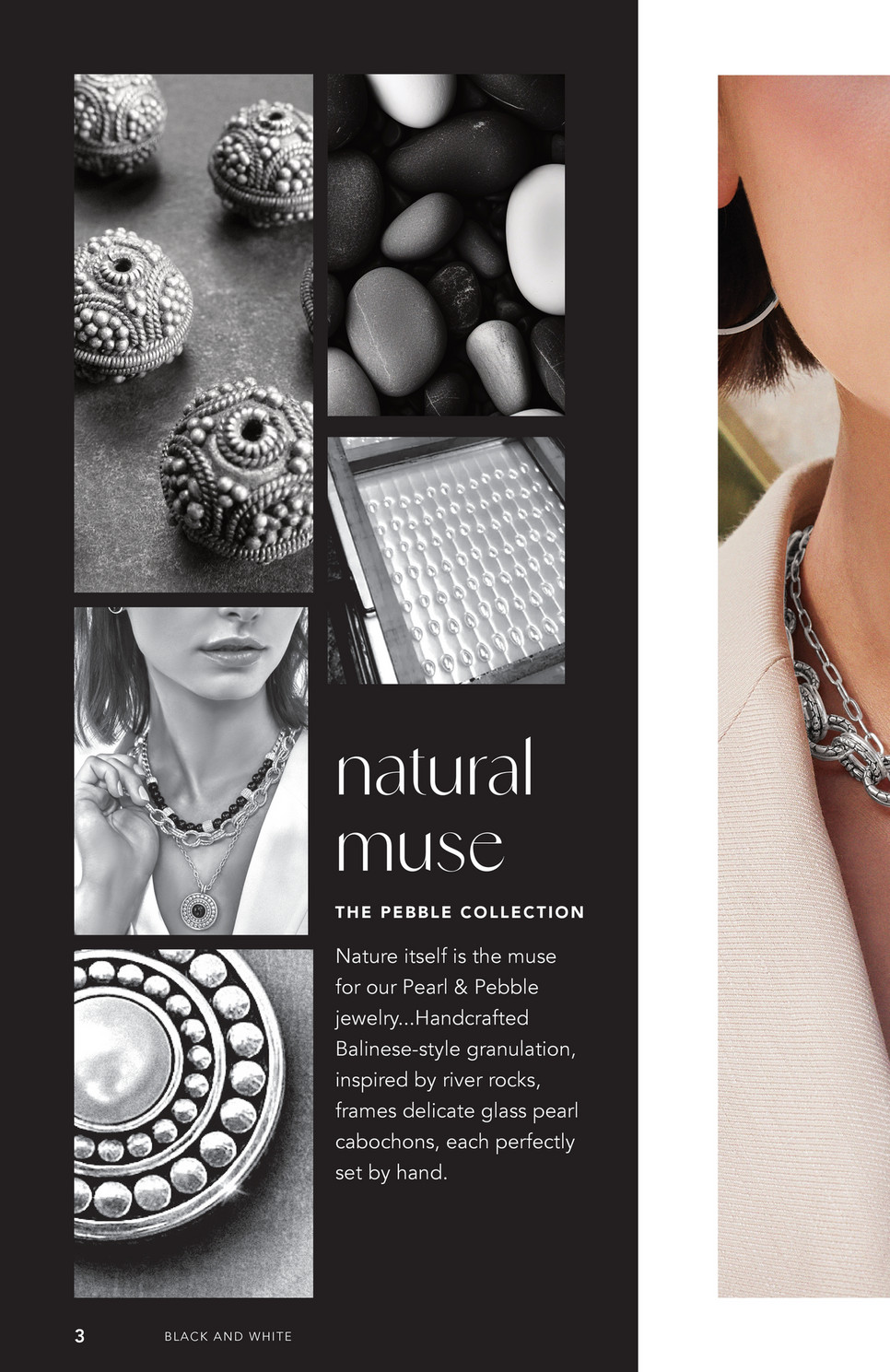 Brighton - Black and White Lookbook - Sea Gem Collar