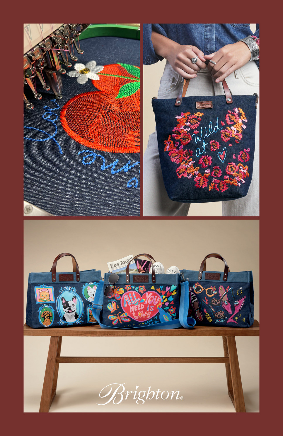 Brighton - Handbag Trends Lookbook - All You Need East West Denim