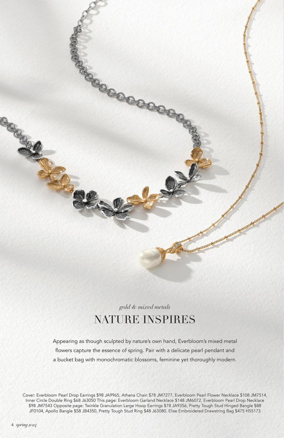 Brighton - Brighton Spring 2024 Mailer - Everbloom Pearl Flower