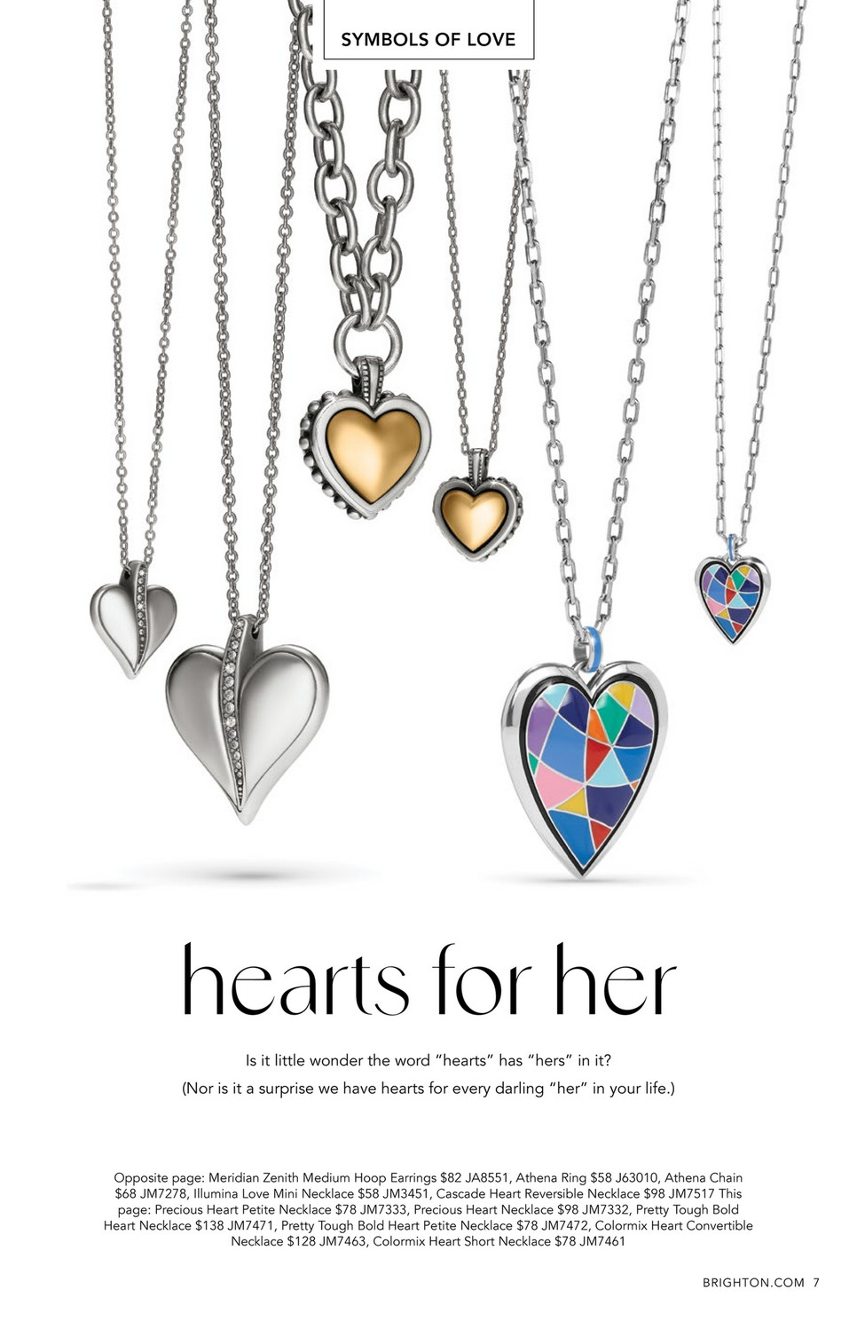 ★PEARLY MORE★ Logo Heart Daily Necklace Cultured Pearl & White Lab-Created Sapphire Heart Necklace