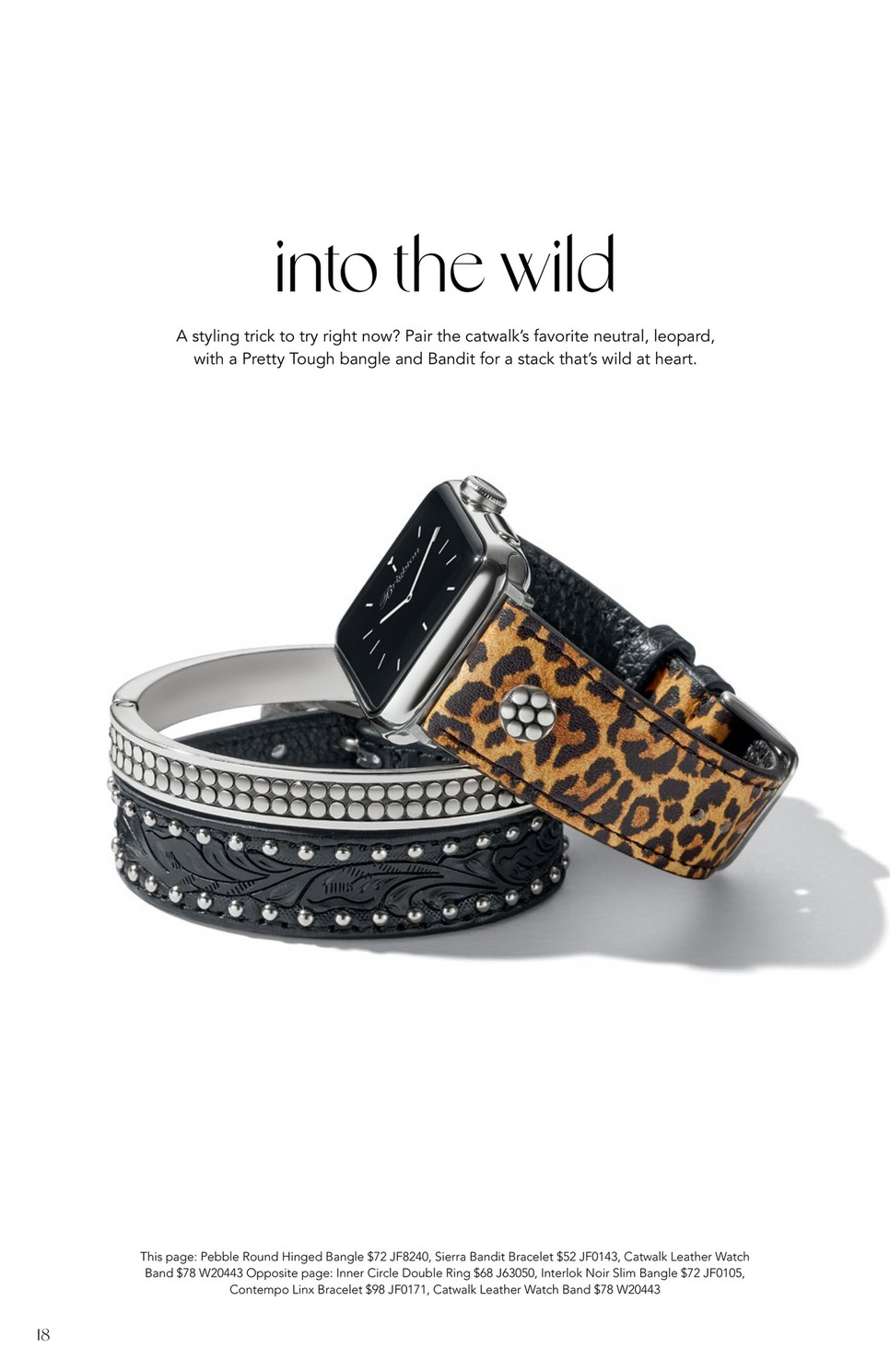 Brighton leopard watch Catwalk Leather Watch Band - Brighton main image 3