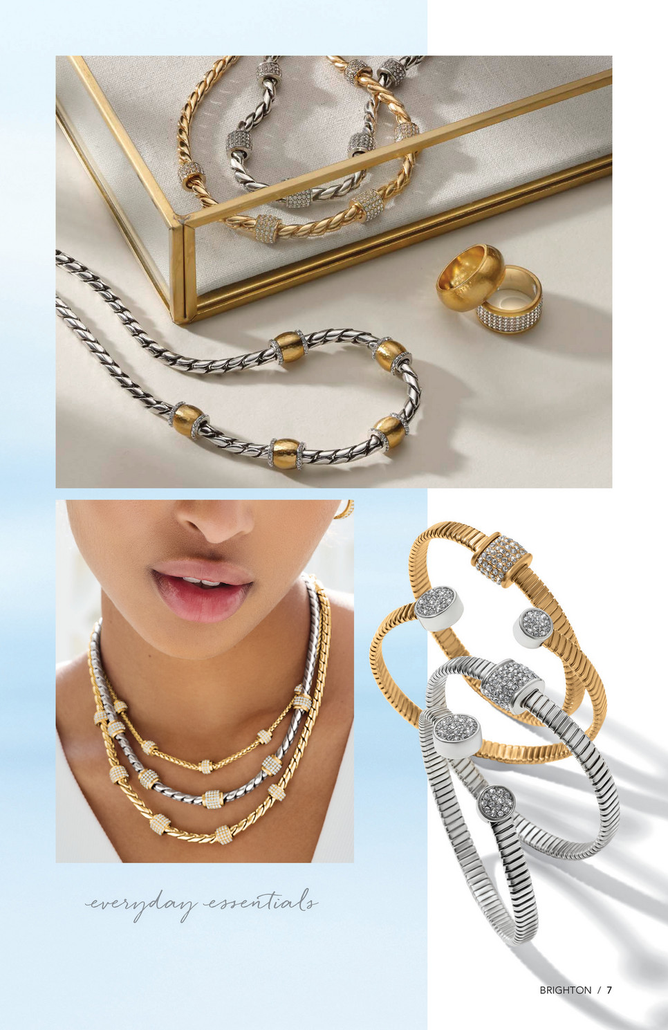 Brighton - Sparkle Lookbook - Meridian Zenith Medium Hoop Earrings