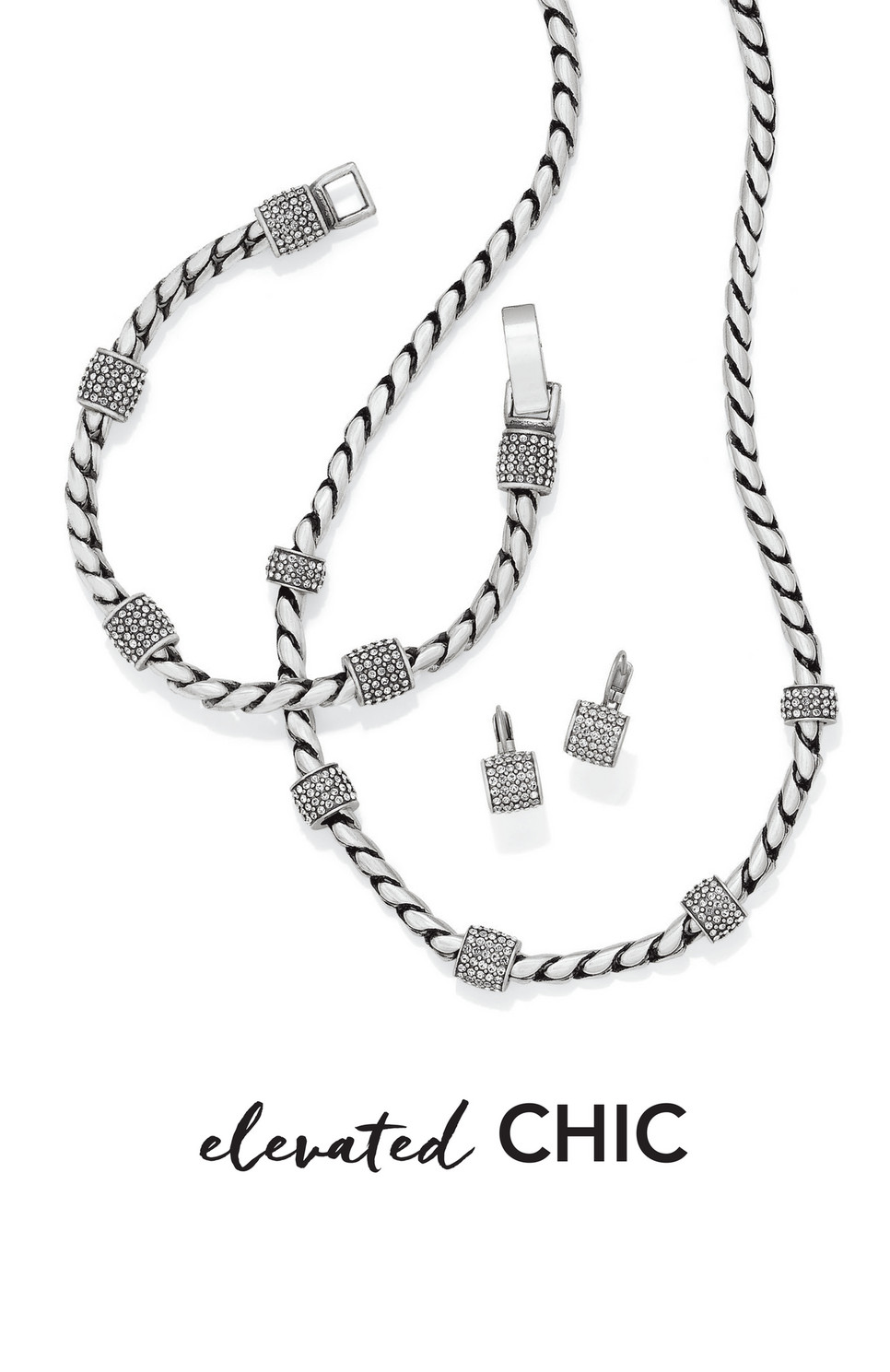■ENGBROX■ silver925 daily knot necklace EBNL25001SV 925 Sterling Silver Link Pendant Necklace @ $100. Shop