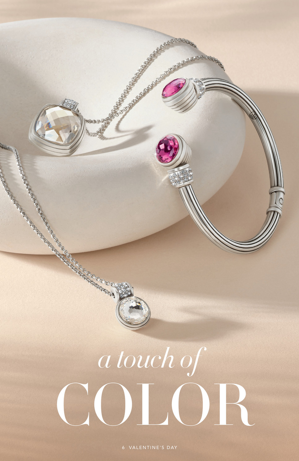 Brighton - Valentines Day 2026 - Cascade Lumina Hinged Bangle - JF0385