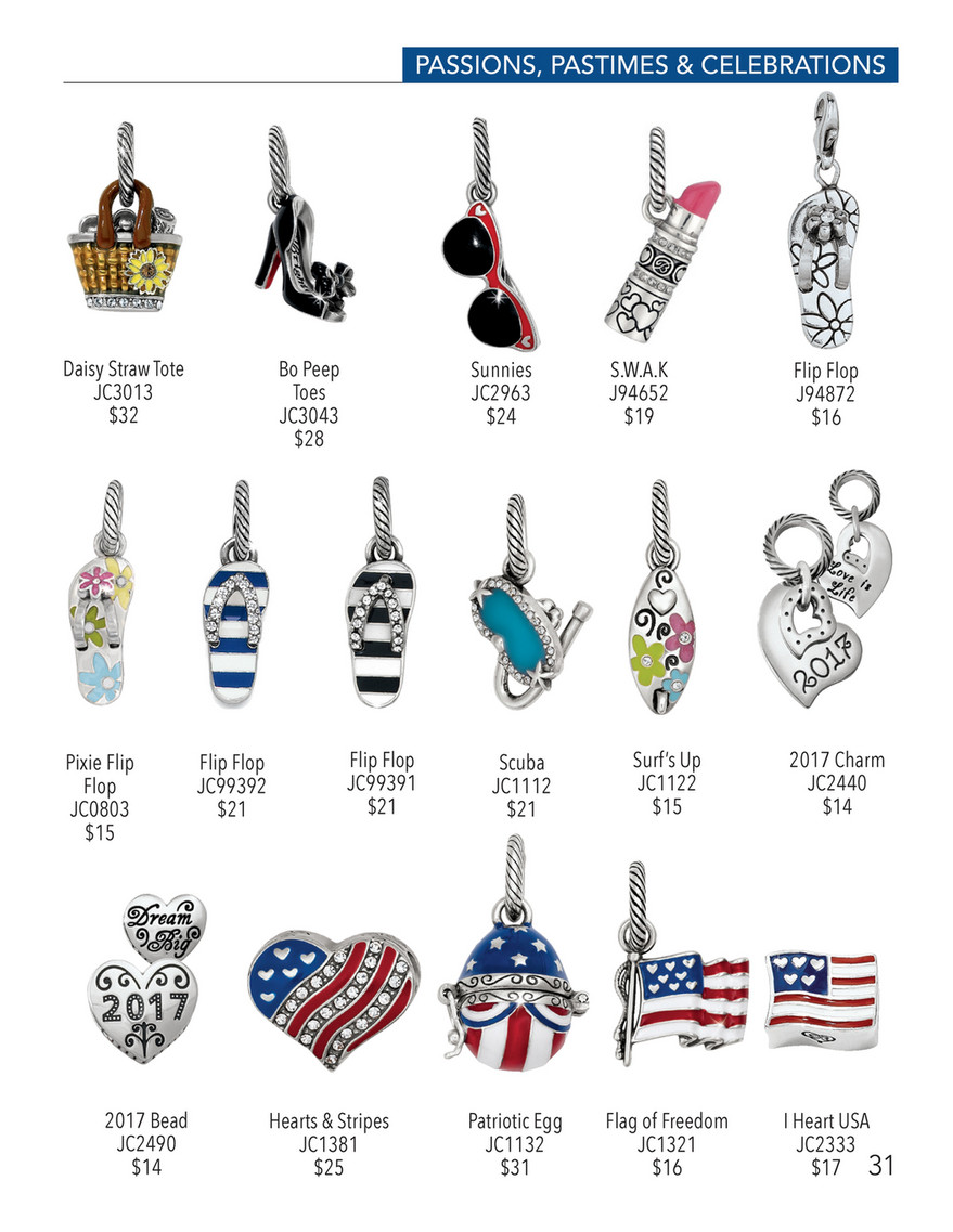 Always looking 様チャーム3点セット×3 Brighton - Charm Assortment Booklet - Fall - Brighton Heart Leaf