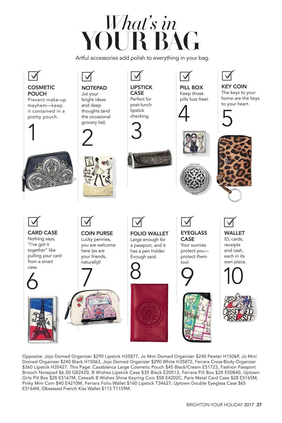 Brighton - Holiday Cheer - Brighton Fashion Passport Pocket