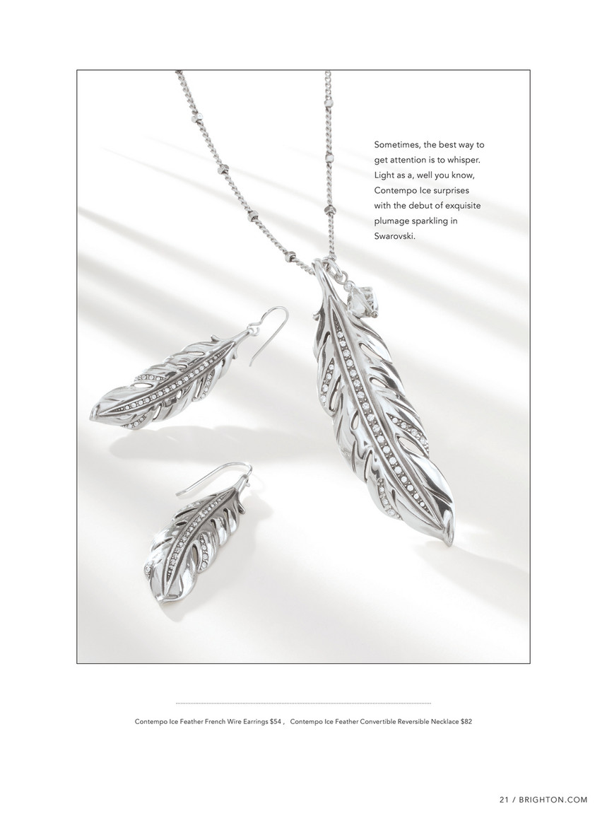 Brighton shop feather necklace