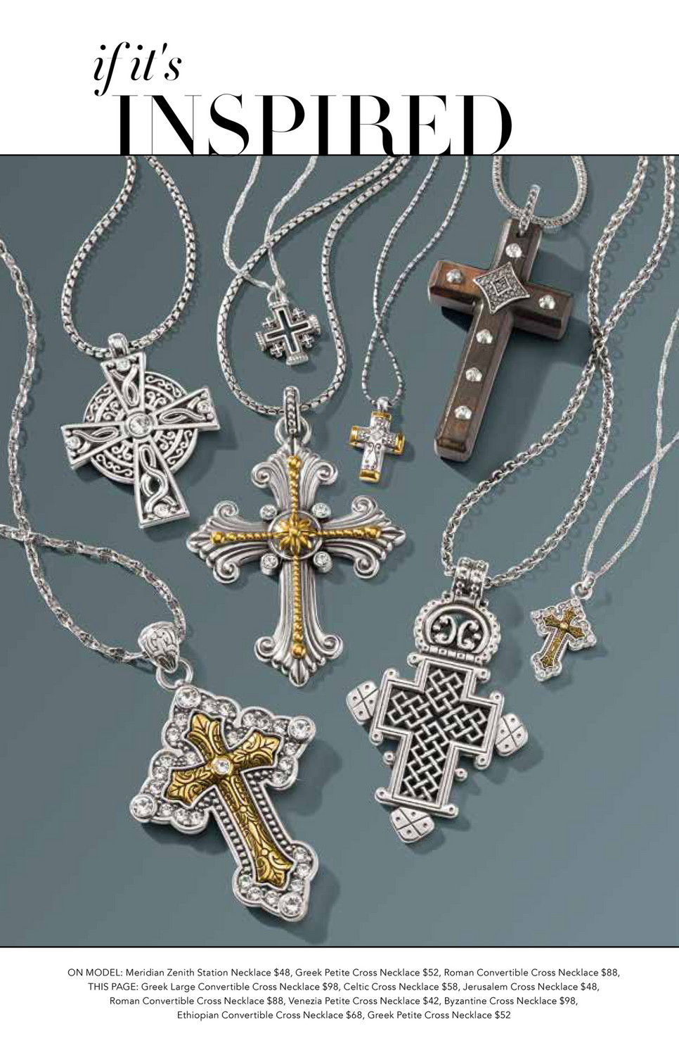 Cross Necklace: Byzantine Gold Stainless Steel Chain Catholic Crucifix |  WristWonders