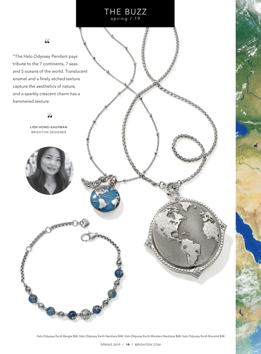 brighton halo odyssey world necklace