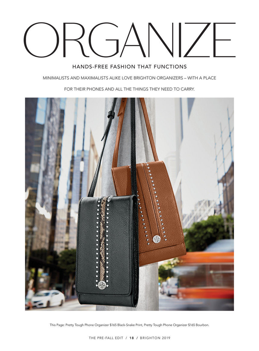 【専用ご予約品〜１時間/新品】レクタングル スモールセコンド 黒革 Brighton - The Prefall Edit - Brighton Jagger Cross Body Organizer