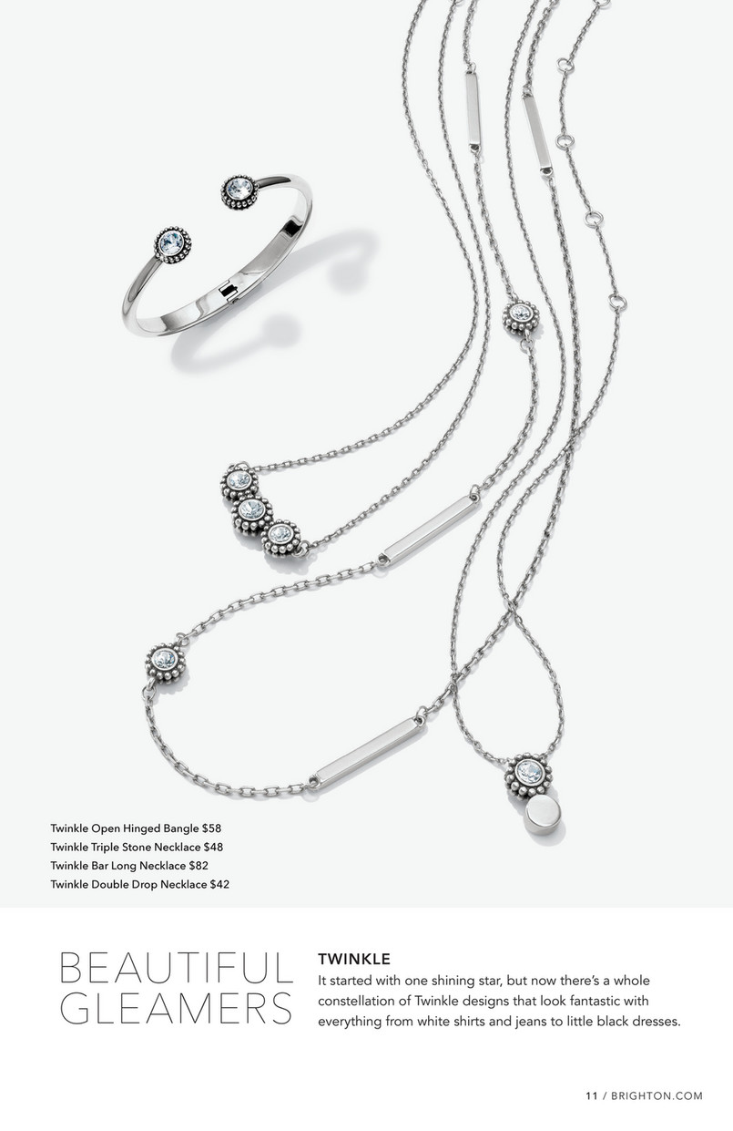 07 ファッション Brightonシルバー チャームブレスレット時計