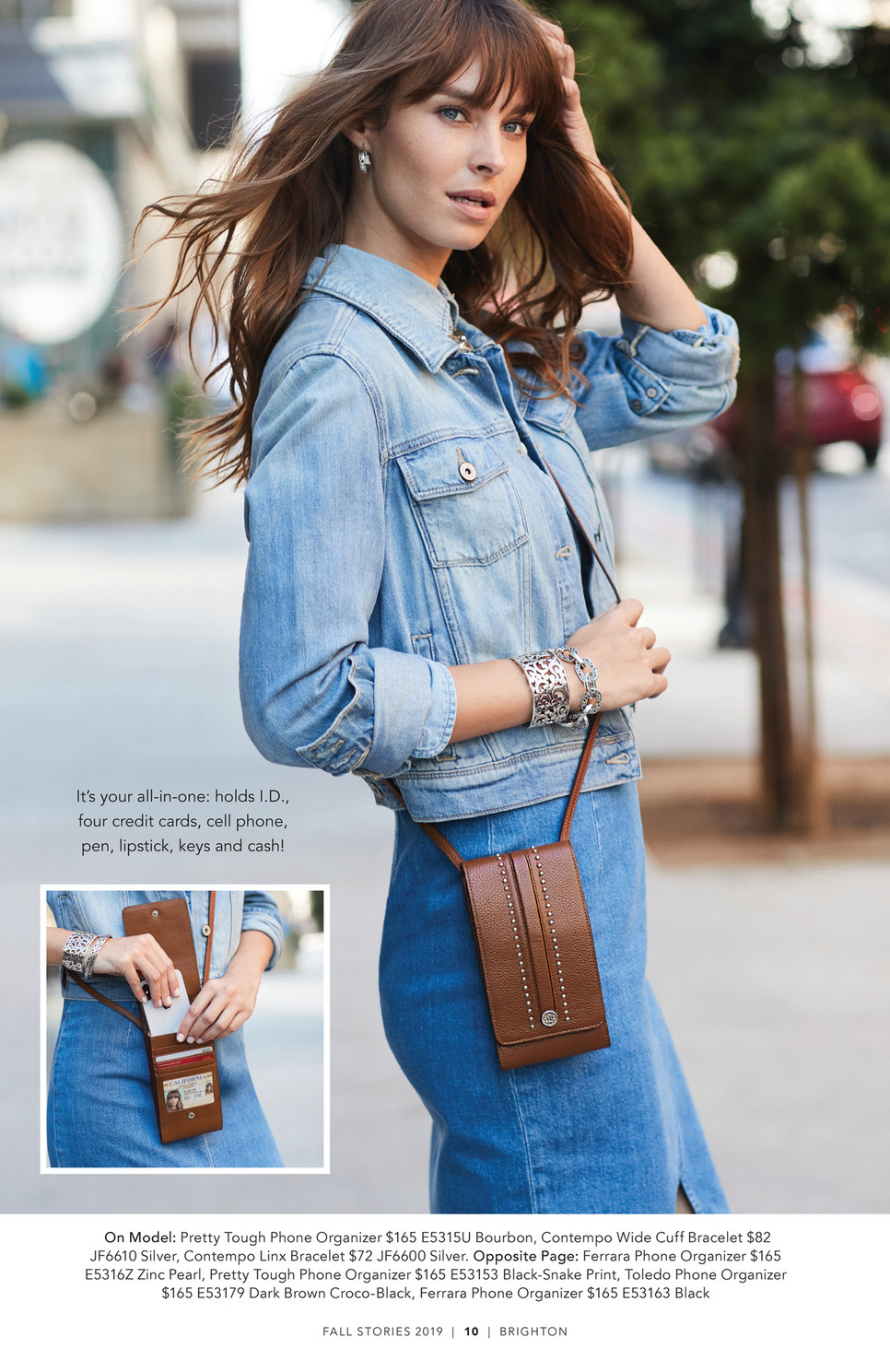 Brighton - Fall Stories - Brighton Ferrara Phone Organizer Black